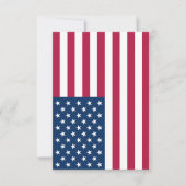 Amerikaanse vlag bedankkaart (Voorkant)