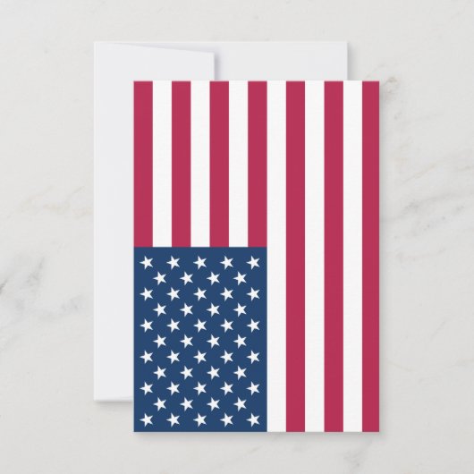 Amerikaanse vlag bedankkaart (Voorkant)