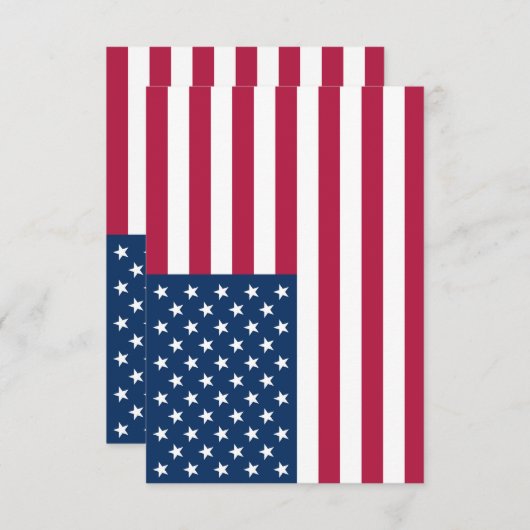 Amerikaanse vlag bedankkaart (Voorkant / Achterkant)