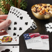 Amerikaanse Vlag Bedrijf Pokerkaarten (Insitu)