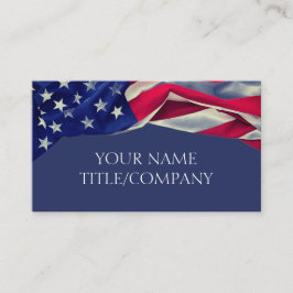 Amerikaanse vlag bedrijfsnaam visitekaartje