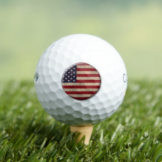Amerikaanse Vlag Bedrukte Ontwerp Golfballen (Insitu Shirt)