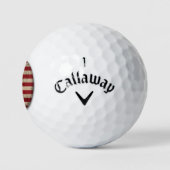 Amerikaanse Vlag Bedrukte Ontwerpen Golfballen (Logo)