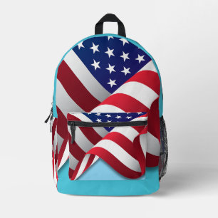 Amerikaanse vlag bedrukte rugzak