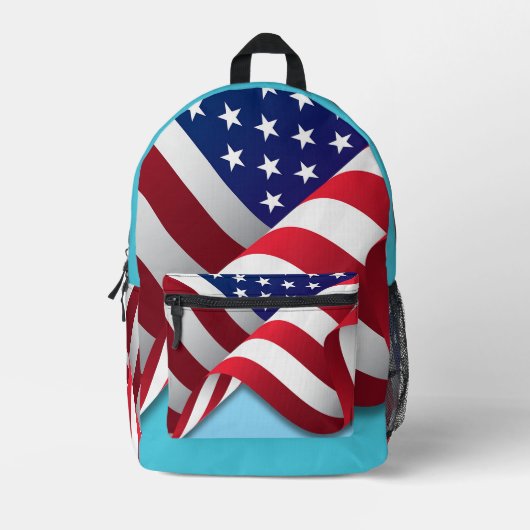 Amerikaanse vlag bedrukte rugzak (Voorkant)