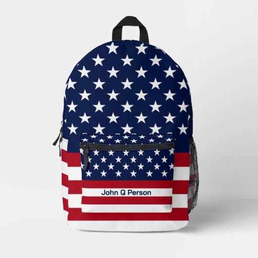 Amerikaanse vlag bedrukte rugzak (Voorkant)