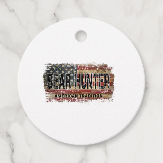 Amerikaanse vlag Beer Hunter Bedankjes Labels (Voorkant)