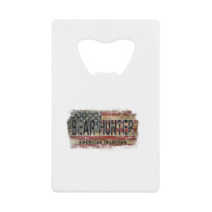 Amerikaanse vlag Beer Hunter Creditkaart Flessenopener