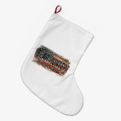 Amerikaanse vlag Beer Hunter Grote Kerstsok (Voorkant (Hangend))