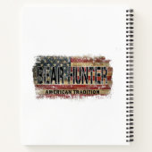 Amerikaanse vlag Beer Hunter Notitieboek (Achterkant)