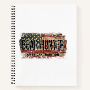 Amerikaanse vlag Beer Hunter Notitieboek