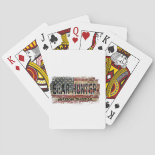 Amerikaanse vlag Beer Hunter Pokerkaarten