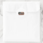 Amerikaanse vlag Beer Hunter Ronde Sticker (Tas)
