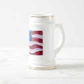 Amerikaanse vlag Beer Stein Bierpul (Voorkant rechts)