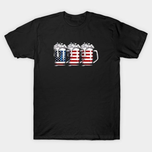 Amerikaanse vlag Beer T-shirt