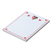 Amerikaanse vlag beest Romantic Notitieblok (Linkerzijde)