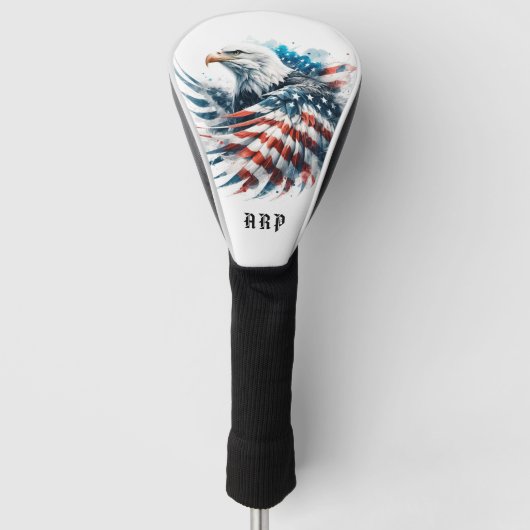 *~* Amerikaanse vlag .. Beginletters USA Steenaren Golfheadcover (Voorkant)
