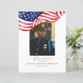 Amerikaanse vlag begrafenis voor altijd in ons har (Staand voorkant)