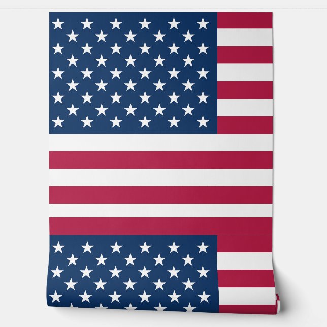 Amerikaanse vlag behang (Afrollen)