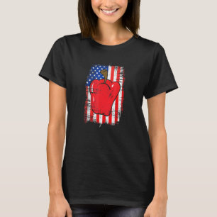 Amerikaanse vlag Bell Pepper Farmers Love Growing  T-shirt