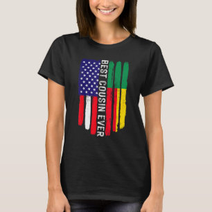 Amerikaanse vlag & Benin vlag beste neef ooit fami T-shirt