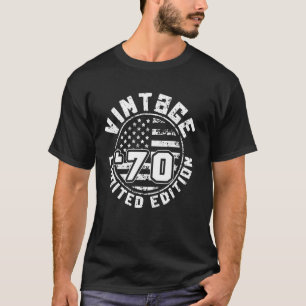 Amerikaanse Vlag Beperkte Editie - Vintage 1970 T-shirt
