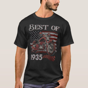 -Amerikaanse vlag Best of 1935 Motorcycle Birt T-shirt