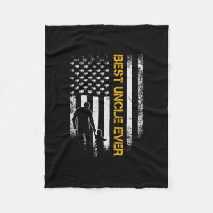  Amerikaanse vlag Best oom Ever Funny Fleece Deken