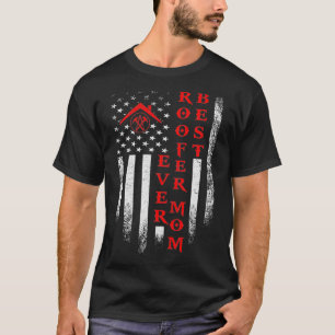  Amerikaanse vlag Best Roofer Mam Ever Roo T-shirt