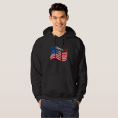 Amerikaanse vlag Best Stepdad Ever Independence Da Hoodie (Voorkant volledig)