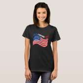 Amerikaanse vlag Best Stepdad Ever Independence Da T-shirt (Voorkant volledig)