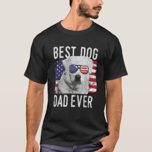 Amerikaanse vlag beste hond papa ooit grote Pyrene T-shirt