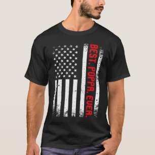 Amerikaanse vlag beste Poppa ooit T-shirt