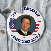 Amerikaanse vlag Bevestiging rechter Kavanaugh Ronde Button 6,0 Cm (In situ)