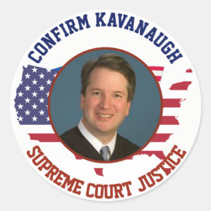 Amerikaanse vlag Bevestiging rechter Kavanaugh Ronde Sticker