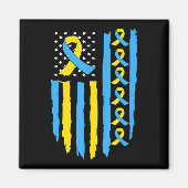 Amerikaanse vlag - Bewustmaking van mannen kind Magneet (Voorkant)