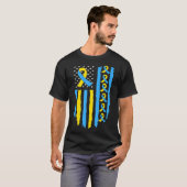 Amerikaanse vlag - Bewustmaking van mannen kind T-shirt (Voorkant volledig)