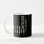 Amerikaanse vlag biatlon Koffiemok (Links)