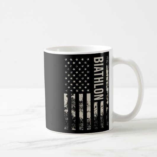 Amerikaanse vlag biatlon Koffiemok (Rechts)
