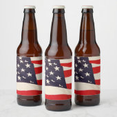Amerikaanse vlag bier etiket (Flessen)