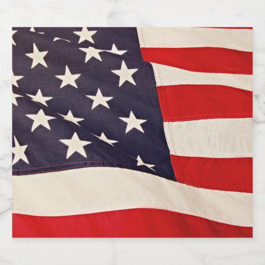 Amerikaanse vlag bier etiket (Enkel label)