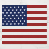 Amerikaanse vlag bier etiket (Enkel label)