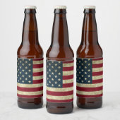 Amerikaanse vlag bier etiket (Flessen)