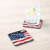 Amerikaanse vlag bier onderzetter (Rechterzijde)