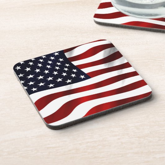 Amerikaanse vlag bier onderzetter (Linkerzijde)