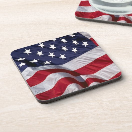 Amerikaanse vlag bier onderzetter (Linkerzijde)