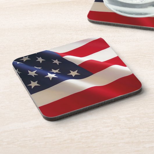 Amerikaanse vlag bier onderzetter (Linkerzijde)