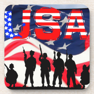 Amerikaanse vlag bier onderzetter