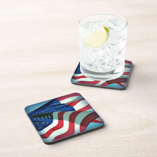 Amerikaanse vlag bier onderzetter (Rechterzijde)