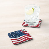 Amerikaanse vlag bier onderzetter (Rechterzijde)